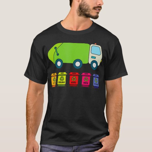 Funny Garbage man shirts Environmental Gifts Recyc Tシャツ (正面)