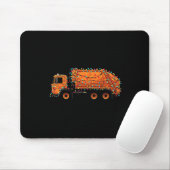 Funny Garbage Truck Christmas Graphics Lights Love マウスパッド (マウス)