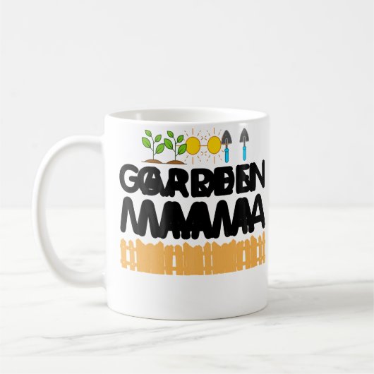 Funny Garden Mama Gift For Gardening Women Horticu コーヒーマグカップ (左)