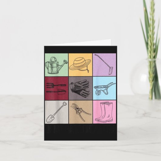 Funny Gardening Lover S Plant Lover , Men's G Clic カード (正面)