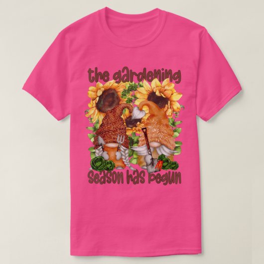 Funny Gardening Retirement Gnomes For Women Yellow Tシャツ (デザイン正面)