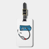 Funny Gas Pump Fuel Station ラゲッジタグ (正面縦)