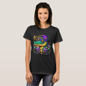 Funny Gator Mardi Gras Tシャツ (正面フル)