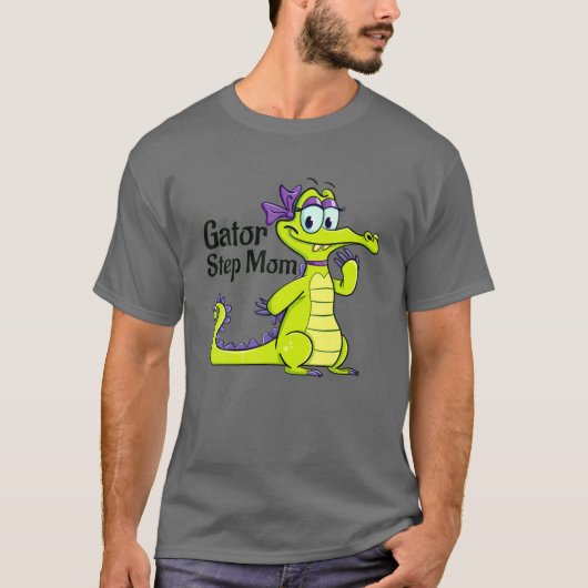 Funny Gator Step Mom Florida For Alligator Lover O Tシャツ (正面)