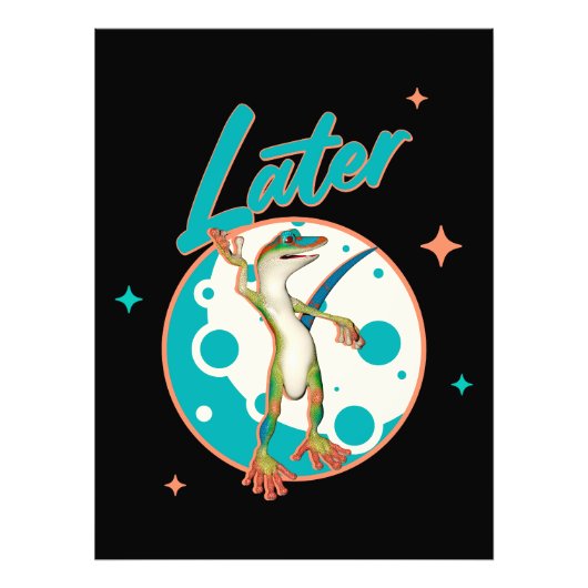 Funny Gecko Later フォトプリント (正面)