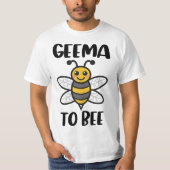 Funny Geema to Bee - Grandma to Be Tシャツ (正面)