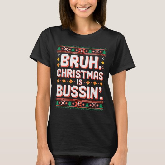 Funny Gen Alpha Gen Z Slang Funny Christmas Sweate Tシャツ (正面)