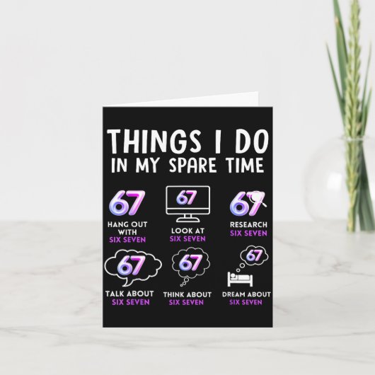 Funny Gen Alpha Lover Trend Fan Modern Youth Humor カード (正面)