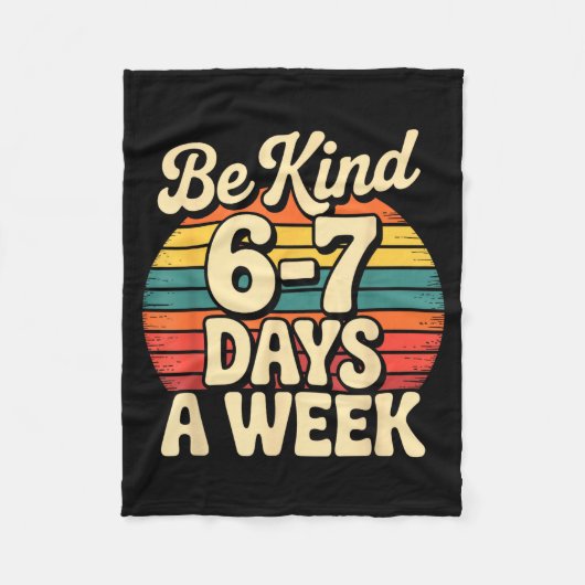 Funny Gen Alpha Meme Slang 67 Six Seven フリースブランケット (正面)