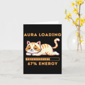 Funny Gen Z Meme 67 Cat Aura Cat Loading 67 Percen カード (黄色い花)