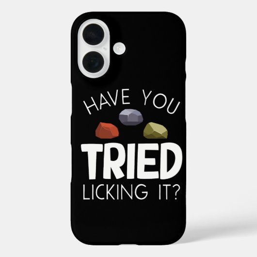 Funny Geologist Lapidary Rock Collector Rockhound Case-Mate iPhoneケース (裏面)