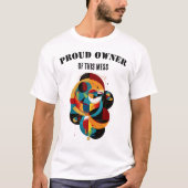 Funny Geometric Art, Modern Abstract with attitude Tシャツ (正面)