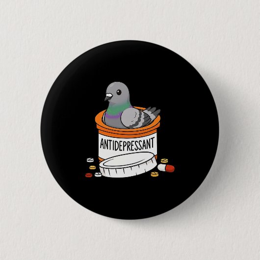 Funny Geon Anti Depressant Zoo Boys Girls Premium  缶バッジ (正面)