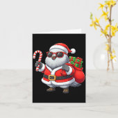 Funny Geon Christmas Santa Outfit Xmas Boys Girls  カード (黄色い花)