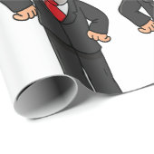 Funny George W Bush Political Caricature ラッピングペーパー (ロールコーナー)