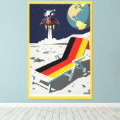 Funny German キャンバスプリント (インサイチュ (ウッドフロア))