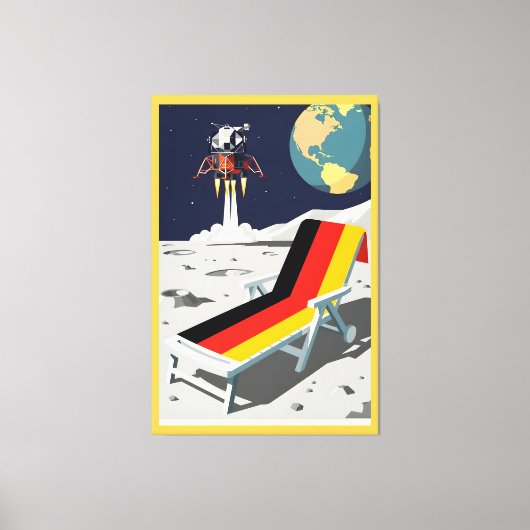 Funny German キャンバスプリント (正面)