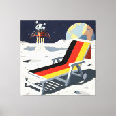 Funny German flag キャンバスプリント (正面)