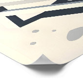 Funny German flag ポスター (角)