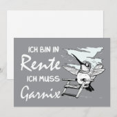 Funny German Retirement Design シーズンカード (正面/裏面)