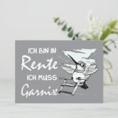 Funny German Retirement Design シーズンカード (スタンド正面)
