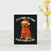 Funny German Shepherd Decorate Christmas Shirts I' カード (黄色い花)