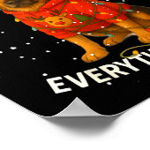 Funny German Shepherd Decorate Christmas Shirts I' ポスター (角)