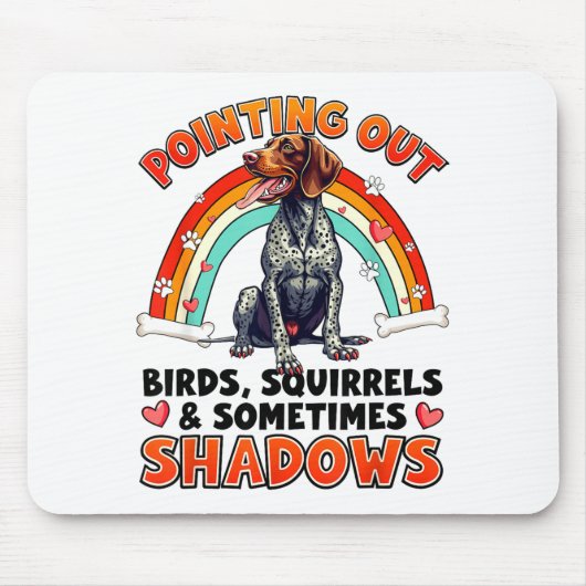 Funny German Shorthaired Inter Design For Dog Love マウスパッド (正面)