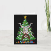 Funny German Shorthaired Inter Dog Christmas Tree  カード (正面)