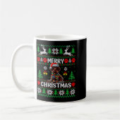 Funny German Shorthaired Inter Dog Ugly Xmas Sweat コーヒーマグカップ (左)
