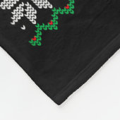 Funny German Shorthaired Inter Dog Ugly Xmas Sweat フリースブランケット (角)