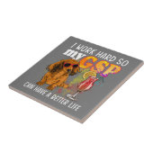 Funny German Shorthaired Pointer Gifts GSP Lover タイル (側面)