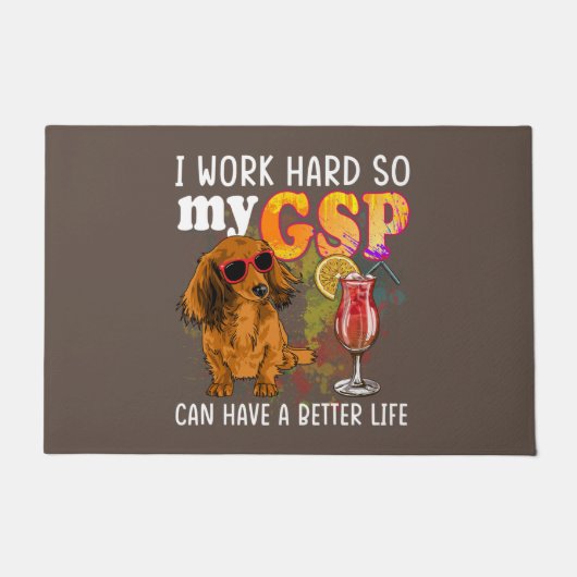 Funny German Shorthaired Pointer Gifts GSP Lover ドアマット (正面)