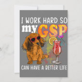 Funny German Shorthaired Pointer Gifts GSP Lover 招待状 (正面)