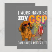 Funny German Shorthaired Pointer Gifts GSP Lover 招待状 (正面/裏面)