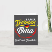 Funny Germany German Oma German Granny Deutsche Om カード (正面)