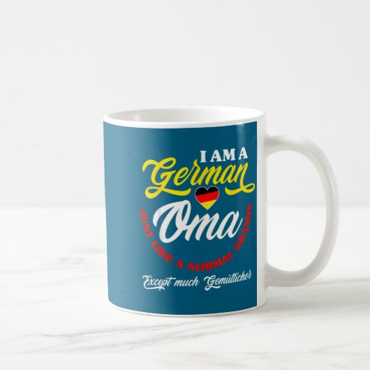 Funny Germany German Oma German Granny Deutsche Om コーヒーマグカップ (右)