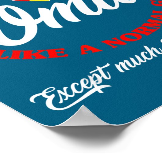 Funny Germany German Oma German Granny Deutsche Om ポスター (角)