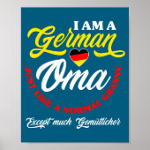 Funny Germany German Oma German Granny Deutsche Om ポスター (正面)