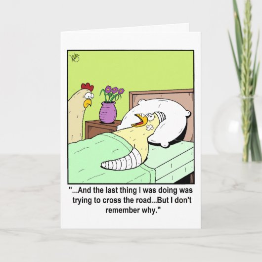 Funny get well card カード (正面)