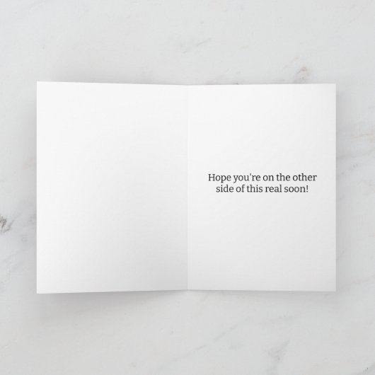 Funny get well card カード (内部)