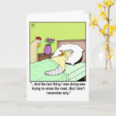 Funny get well card カード (黄色い花)