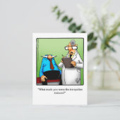 Funny Get Well Humor Postcard  ポストカード (スタンド正面)