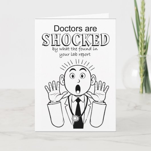 Funny get well wish for beer lover カード (正面)