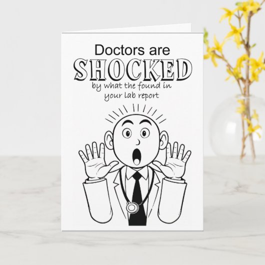 Funny get well wish for beer lover カード (黄色い花)