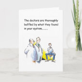 Funny get well wish for him カード (正面)