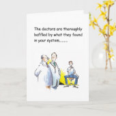 Funny get well wish for him カード (黄色い花)