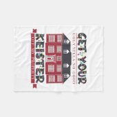 Funny Get Your Ugly Yella No-good Keister Off My P フリースブランケット (正面(横))