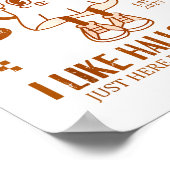 Funny Ghost Apparently, I Like Halloween  ポスター (角)