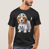 Funny Ghost Beagle Dog Lover Halloween Costume Tシャツ (正面)